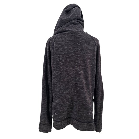 Lululemon Find Your Centre Wrap Jacket 6 Heathered Gray Hooded Yoga Athleisure - Picture 11 of 13